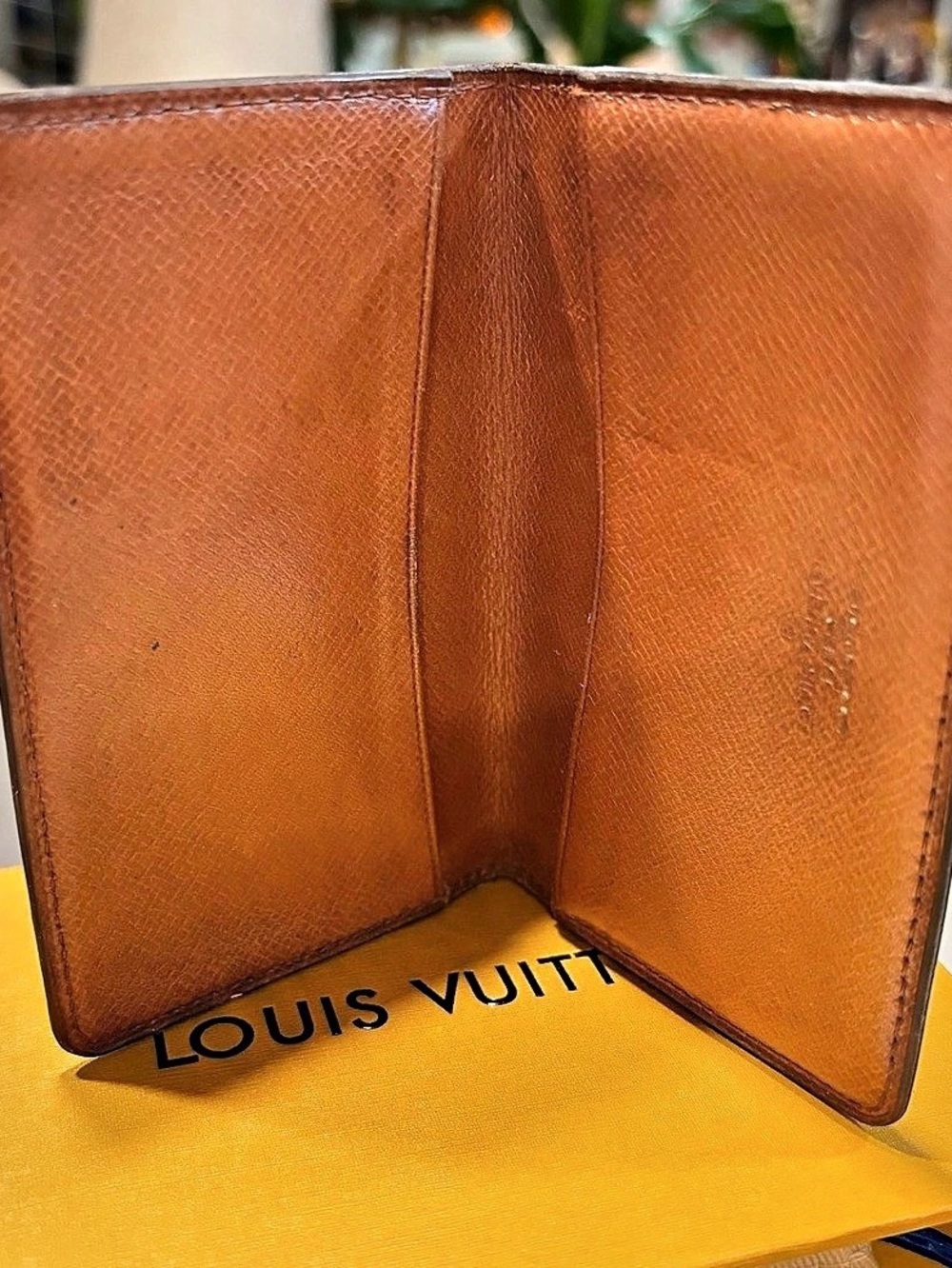 Louis Vuitton Monogram Pocket Organizer Wallet in Brown
